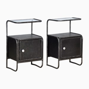 Tables de Chevet Vintage en Fer, 1950s, Set de 2