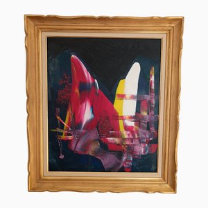 Abstract Composition, 2000s, Acrylic, Framed