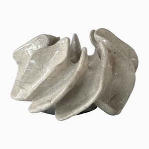 Ceramic Flower Sculpture by Pellizco Cerámica