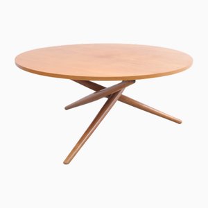 Verstellbarer Tisch aus Kirschholz von Jürg Bally für Wohnhilfe, 1950er