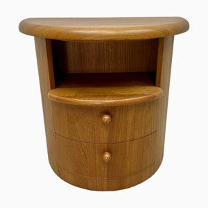 Petite Table Semi-circulaire en Teck de Silkeborg Møbelfabrik, 1960s