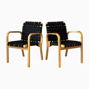 Fauteuils Modèle 45 attribués à Alvar Aalto pour Artek, 1970s, Set de 2