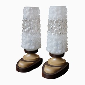 Lampade da tavolo vintage Space Age, anni '70, set di 2