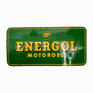 Cartel BP Energol grande esmaltado, años 50