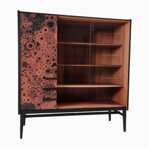 Vintage Brown Display Cabinet, 1970s