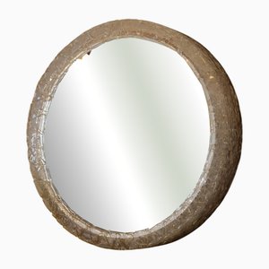 Beleuchteter Mid-Century Wandspiegel in Nierenform, 1970er