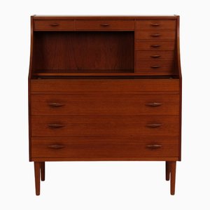 Mid-Century Modern Teak Sekretär, Dänemark, 1960er