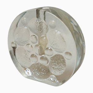 Glass Block Solifleur Vase from Walther Glas, Germany, 1970s