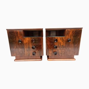 Tables de Chevet par Jindrich Halabala pour Up Zavody, 1950s, Set de 2