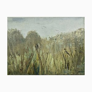 Monika Rossa, Green Landscape, 2025, Oil on Canvas