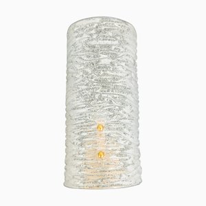 Ice Glass Wall Light from Kalmar Franken KG, 1960s