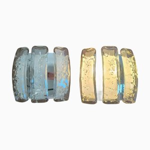 Lampade da parete cromate di Doria Leuchten, anni '60, '50, set di 2