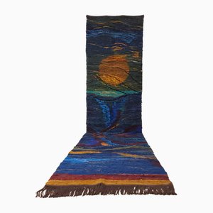 Handgewebter polnischer Vintage Wandteppich aus Wolle, 1970er