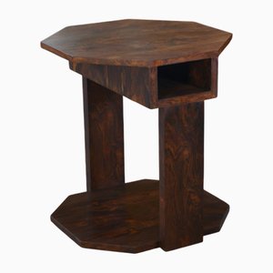 Art Deco Wooden Pedestal Table in the style of Eugène Printz, 1930s