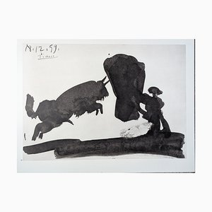 Pablo Picasso, Corrida Scene, Photogravure, 1961