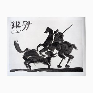 Pablo Picasso, Corrida Scene, Tiefdruck, 1961
