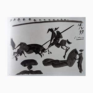 Pablo Picasso, Corrida Scene, Photogravure, 1961