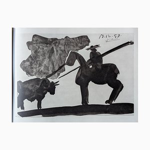 Pablo Picasso, Corrida Scene, Tiefdruck, 1961