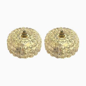 Mid-Century Modern Wall Lights by Helena Tynell for Glashütte Limburg, 1960s, Set of 2