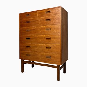 Cajonera danesa vintage grande de teca de Holger Jensen para FDB Møbler, años 60