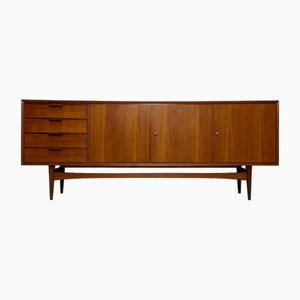Großes minimalistisches Mid-Century Sideboard aus Teak, 1960er