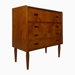 Vintage Danish Teak Dresser with Mirror, 1960s
