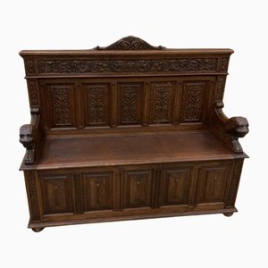 Antique Neo-Renaissance Chest Bench