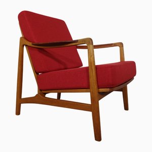 Silla modelo 117 de teca y roble de Tove & Edvard Kindt-Larsen para France & Daverkosen, Dinamarca, años 50