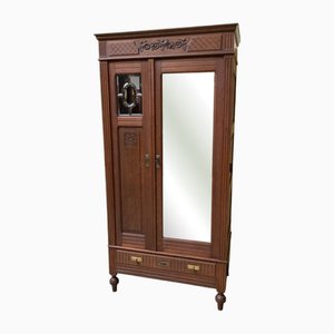 Antique Art Nouveau Wardrobe, 1890s