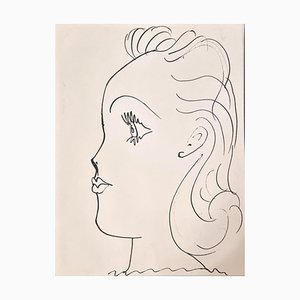 Pablo Picasso, Young Girl, Litografia, 1957