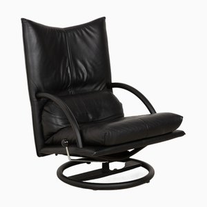 BMP 418 Armchair in Black Leather from Rolf Benz