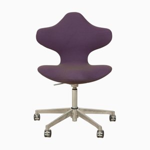 Steel Cut Trio 2 Office Chair in Chrome and Fabric Purple from Varier Active