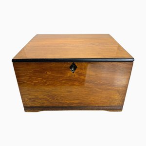 Caja Jugendstil / Art Nouveau de roble macizo parcialmente ebonizado, Austria, 1900