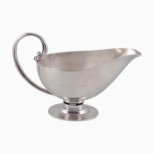 Vintage Sterling Silver Gravy Boat by Johan Rohde for Georg Jensen, 1940s