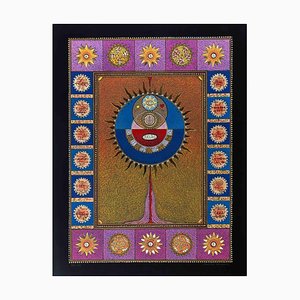 Mino Meno, Esoteric Composition, Screenprint, 1980s