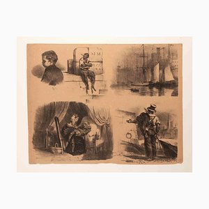 Auguste Raffet, Croquis pour les Enfants, Lithograph, 1829