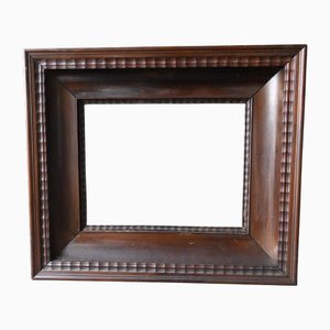 Antique Wooden Frame with Brown Patina, 1800s