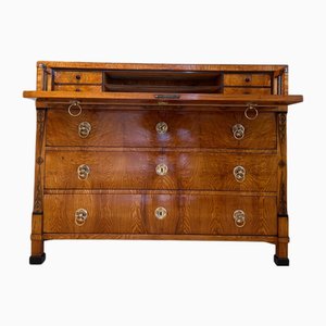 Cajonera Biedermeier de fresno