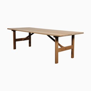 Table Basse Vintage en Chêne Savonné par Børge Mogensen pour Fredericia, 1960s