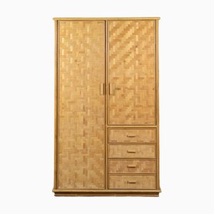 Vintage Covered Bamboo Cupboard