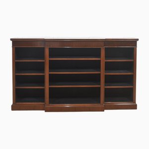 Antique Open Bookcase in Mahogany, 1890s
