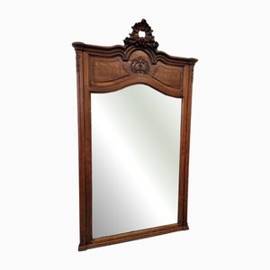 Large Carved Oak Mirror