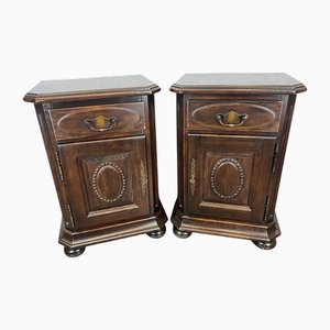 Vintage French Nightstands, Set of 2