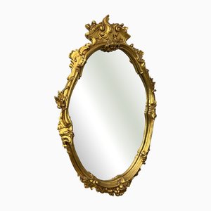 Miroir Mural Vintage, France, Cadre Orné Sculpté, Décoration Murale, Lot 4367