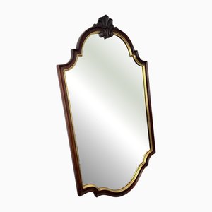 Vergoldeter französischer Vintage Wandspiegel mit verziertem Rahmen
