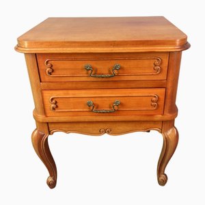Vintage French Louis XVI Carved Nightstands, Set of 2