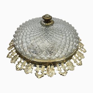 Vintage Crystal Plafonnier Ceiling Light
