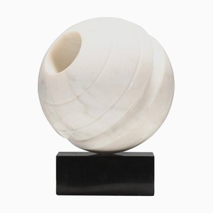 Aldo Dazzi, Abstract Sfera Sculpture, 1970s, Marble