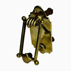 Victorian Cast Brass Doctor's Door Knocker, 1860