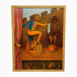 After Paul Delvau, Lyrical Surrealist Reverie, 1966, Oil Painting